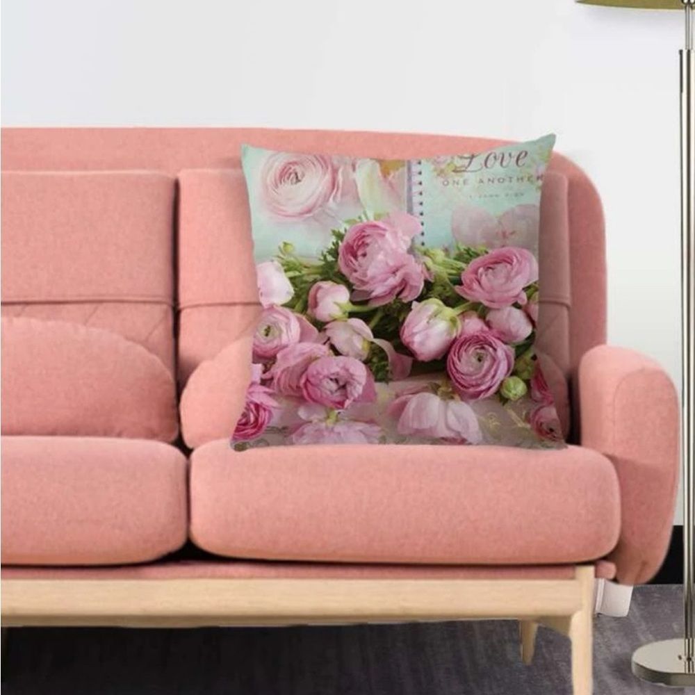 Beautiful Peony Pillow Cover